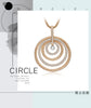 Image of Fashion Design 4 Circles Big Pendant Necklace