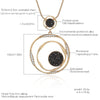 Image of Luxury Black Crystal Pendant Necklace