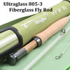 Image of HQ - 5wt/6wt-Fiberglass Fishing Rod+Cordura Tube
