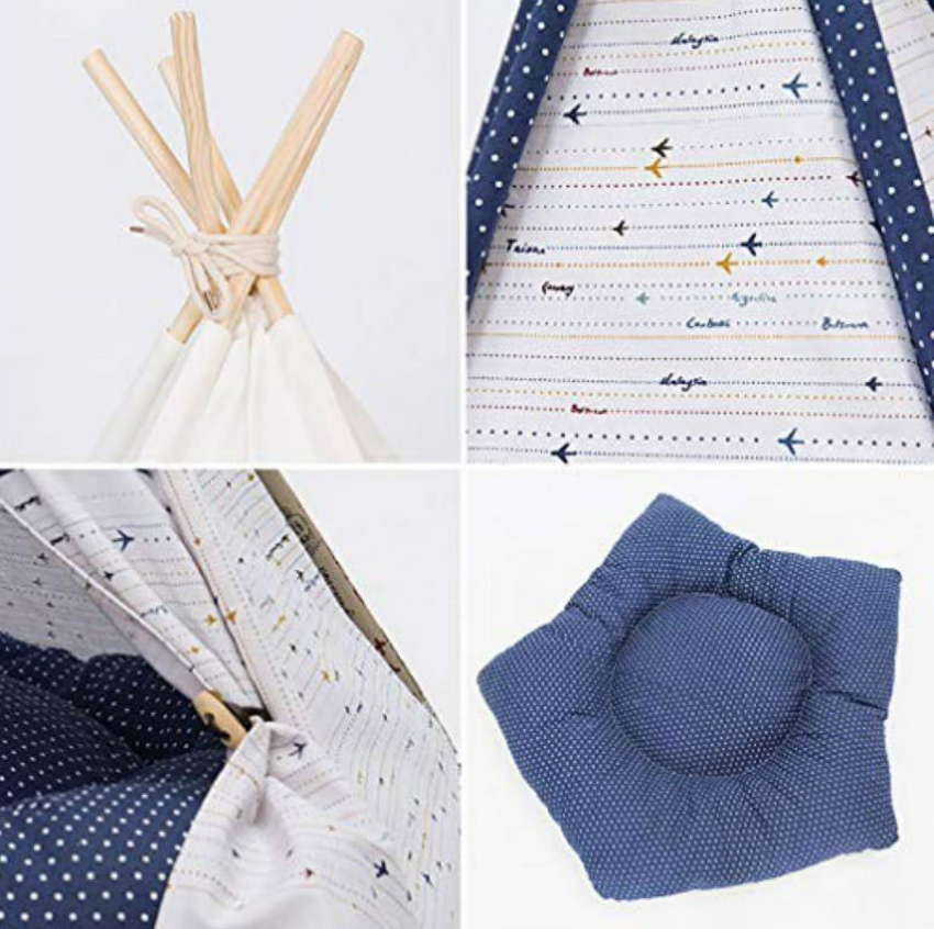 Canvas pet tent teepee house for small dogs indoors


Washable cushion included with canvas dog tent