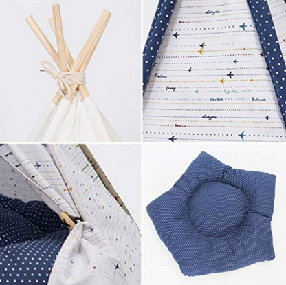 Canvas pet tent teepee house for small dogs indoors


Washable cushion included with canvas dog tent