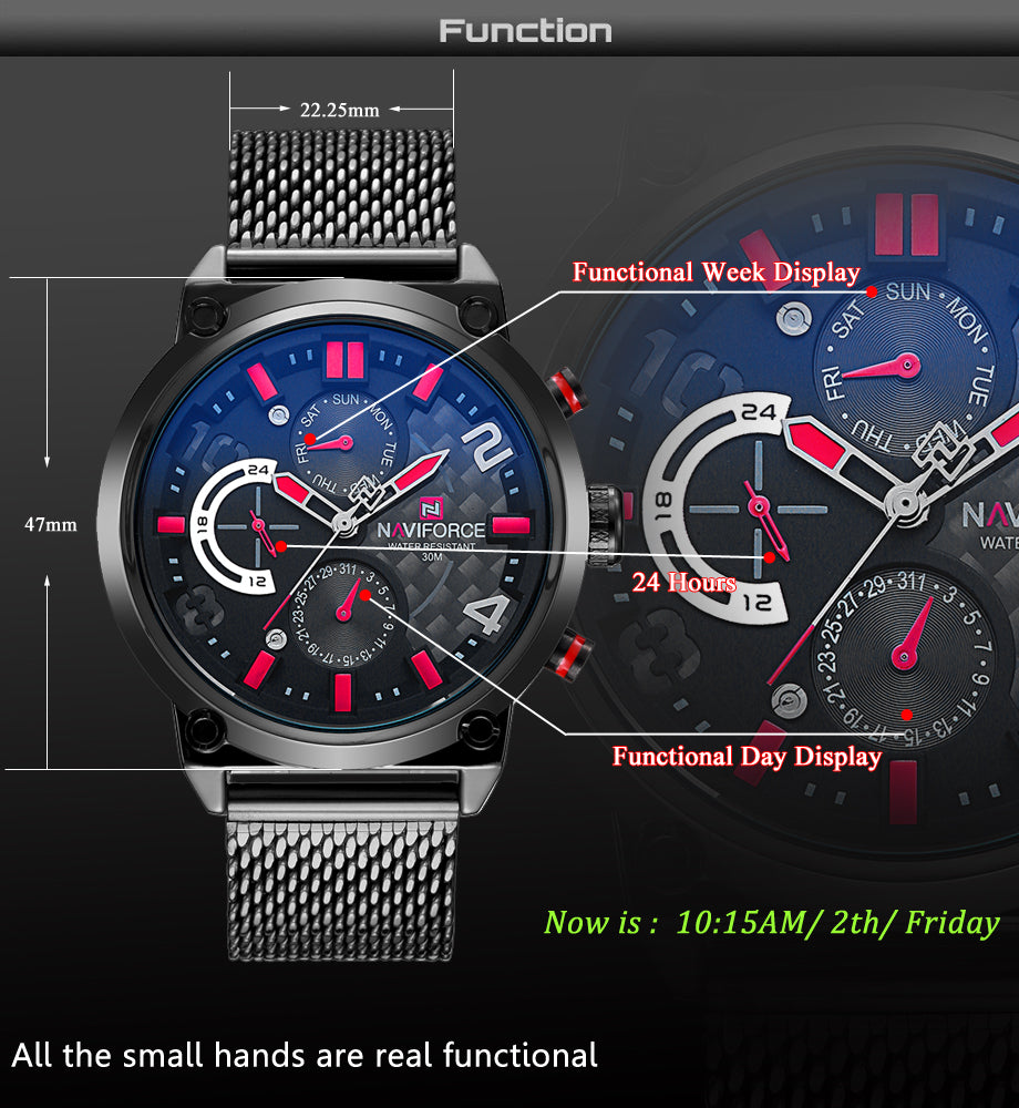 NAVIFORCE  Hour Quartz Wristwatch