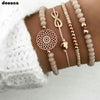 Image of Boho Heart Orange Bracelet Set