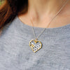 Image of Handmade Love Heart Shape Necklace -925 Sterling Silver